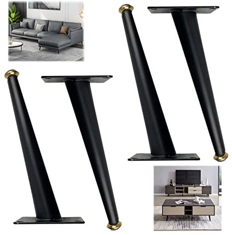 Tongboke 4 Pz Piedini Regolabili per Mobili Design Altezza 10cm, Piedini Armadio in Metallo, Gambe per Tavolo Acciaio Regolabili, per Base Silenziosa Antiscivolo per Divani, Tavoli e Altri Mobili