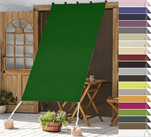 RYNS Sonnensegel für Gartenpavillon Sunset Deluxe 120x200cm 99% Schattentuch Mit Ösen Wasserdicht Sonnensegel quadratisch wasserabweisend Mit Spannseilen Für Balkon Terrasse, Dunkelgrün