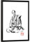 artboxONE Poster mit schwarzem Rahmen 18x13 cm Menschen Samurai-Lord - Bild Samurai Krieger kämpfer