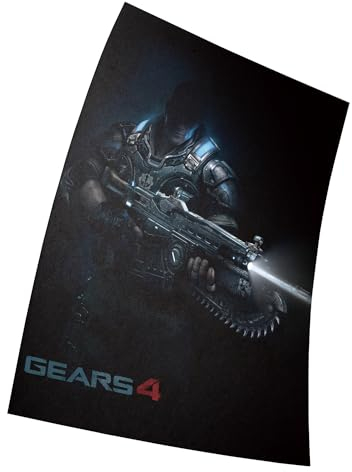 Gears of War 4 Poster Größe 11 x 17(28 x 43 cm) Dekorative Rahmenloses Kunst Geschenk Leinwand Poster