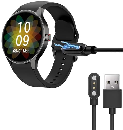 Blueshaweu Ladekabel Kompatibel mit BingoFit Smartwatch 1,43'' Y80, Kabel Ladegerät Ladestaion für BingoFit Y80 Smartwatch (schwarz)