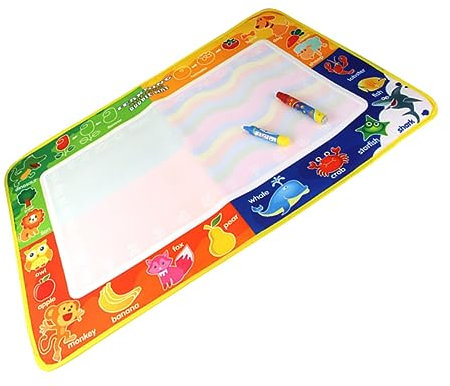 ibasenice Tapis De Gribouillage À L'Eau Pour Enfants 1 Ensemble Tapis De Dessin De Peinture Puzzle Toile Pour Bébé