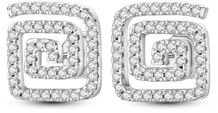 925 Sterlingsilber-Ohrstecker, baumelnde CZ-Ohrringe mit flacher Rückseite für Frauen, Zirkonia, Knorpel, hypoallergen, niedlich, klein, Helix-Piercing-Ohrringe, Schmuck