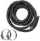 HAF® Hochwertiger Pool Schwimmbadschlauch 32mm Schwarz 6 Meter für Garten & Schwimmbad | Solarschlauch inkl. 2x Edelstahl Schlauchschellen | Poolschlauch | Pumpenschlauch - Qualität: Made in Germany
