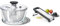 OXO Good Grips Glass Salad Spinner & Good Grips Chef's Mandoline 2.0, Grey, 10.66 x 41.91 x 18.16 cm