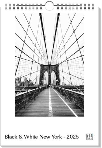 artboxONE Kalender 2026 Black & White New York Wandkalender A4 2026 Städte/New York