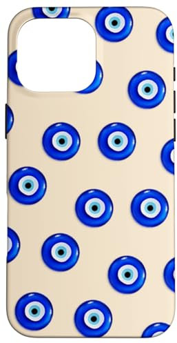 Evil Eyes Aesthetic Greek Talisman Case for iPhone 16 Pro Max