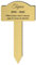 DECOHO - Plaque funeraire Personnalisable pour Animaux - Plaque commémorative avec Piquet - Gravure Laser Durable - 4 Lignes de Texte 100 - Or