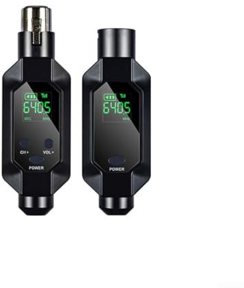 2 micrófonos inalámbricos 4G convertidor XLR transmisor receptor micrófono, para micrófonos dinámicos con múltiples modos de funcionamiento (1 en 1)