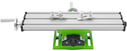 Mesa de trabajo de fresado en cruz eje X-Y ajustable, mesa de trineo para taladros compuestos con báscula de precisión, mesa deslizante, adecuada para taladros de mesa en miniatura, taladro eléctrico