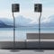 Anautin Universal Speaker Stands Pair, Satellite & Bookshelf Speaker Stands-28-38in Adjustable, Surround Sound Speaker Stand for Home Theater, Compatible to Sony/Bose/JBL/Sonos/Klipsch/Edifier/Polk