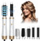 Airstyler 5 IN 1, 1000W Hairstyler Lockenstab Föhnbürste mit warmluftbürste，rundbürstenföhn, Lockenstab, Haarglätter Bürste, 3 Temperatur Haarstyler für Haar Volumen, Glätten, Locken und Föhnen