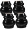 NUOBESTY Pieds en Massif pour Accessoires de Meubles Lot de 4 Couleur Noix Pieds de Remplacement Élévation Confortable