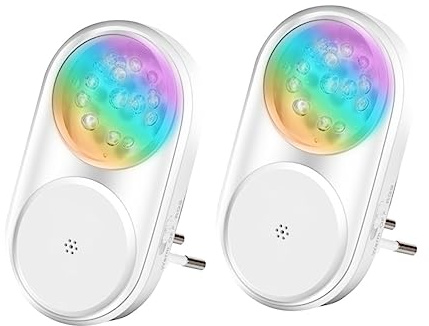 Operitacx 2 Stück LED mit Lichtsteuerung für Schlafzimmer Bad und Treppe Rgb Warmweiß für Stimmungsvolle Beleuchtung Ihre Räume in Angenehme Lichtquellen