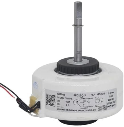 AGFQGLDPO Moteur de Ventilateur de climatiseur intérieur RPG15Q-3 220-240 V 50/60 Hz 18 W, pièces de climatisation, Compatible avec TCL