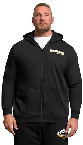 BadRhino Big & Tall Worldwide Map Zip Through Hoodie - Men's - Plus Size Curve