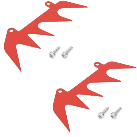 LT Easiyl 2pcs Chainsaw Large Dog Spike Bumper, Red | Compatible with Stihl 017 018 MS170 MS180 MS250, with Screws
