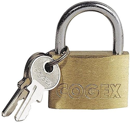 COGEX 80507 Cadenas Laiton, Doré, 50 mm