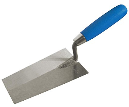 Con: P cp781116 quadratisch Maurerkelle mit Schwanenhals, silber/blau, 160 mm