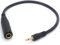 DC 3.5mm to 6.35mm Mono Cable - 6.35mm 1/4 inch Mono Jack Socket to 3.5mm 1/8 Mono Jack Plug Audio Adapter Converter Cord 1Ft (Single Channel)