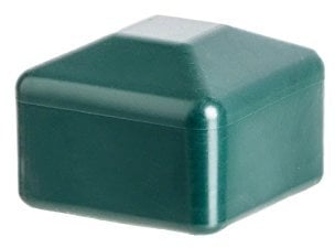 EMFA Fence Post Caps square 50x50 mm (1,97x1,97 inch) Green RAL 6005 Plastic 10 pcs.