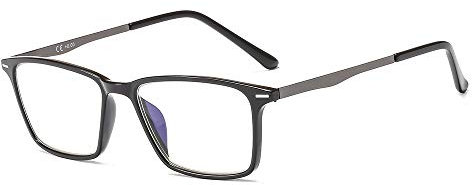 Suertree Blaulichtfilter Lesebrille Metall Sehhilfe Computerbrille PC UV Blaues Blockiert Brillen Damen Herren BM431 3.0X