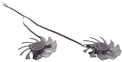 Yintiod GPU Cooling Graphics Card Cooler 75 mm GA81S2U DC 12 V 0.35 A 4-Pin Fan 40 x 40 x 40 mm for ZOTAC GTX 970 Graphics Card Fan