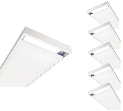 Kit Saillie BLANC pour Panneau LED 120x30 Slim (Pack de 6) - SILAMP