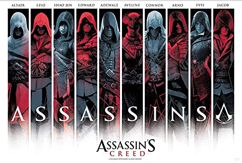 GB eye Assassin's Creed 61 x 91,5 cm / 24,2 x 35,8 Zoll Maxi-Poster – Gerollt geliefert – Kunstposter – Wandposter – Poster & Drucke | Assassin's Creed Merchandising