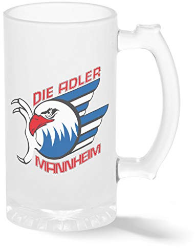 Ice Hockey Team Adler Manheim Eishockey Pint Glasbecher Gefrosteter Transparenter Stein Neuheit Krug für Bier 500ml