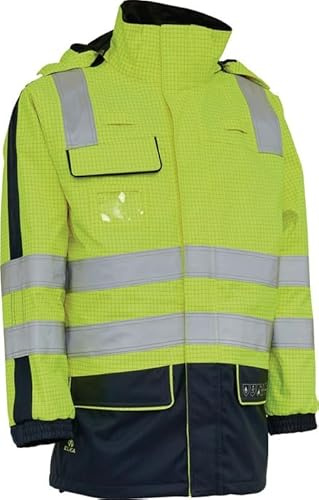 Elka Securetech Multinorm Jacke, Fluoreszierendes Gelb/Marineblau, XXL