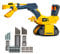 CAT® Construction Roarin Rex-Cavator-Bagger I Mit Lichtern und Geräuschen I Enthält Bausteine I 26 cm hoch I Für Kinder ab 3 Jahren, Gelb
