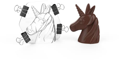 CÉCOA - Unicorn Chocolate Mould, Easter Chocolate Mould, Shell for Homemade Chocolates