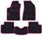 Fußmatten Set für Jaguar XF ab Baujahr 2008 aus Faserboden Made in Italy in Anthrazit c/Logo und Kanten