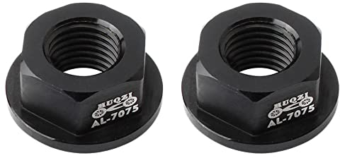 Saipe 2 Stück Fahrradnabe Flansch Achsmutter M8 Aluminiumlegierung Fahrrad Flansch Achse Mutter für Vorder- und Hinterrad Fahrrad Rad Mountain Road