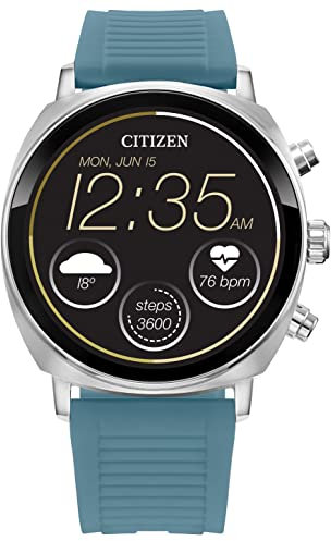 Citizen CZ Smart PQ2 41MM Unisex Smartwatch with YouQ App with IBM Watson® AI and NASA research, Wear OS by Google, HR, GPS, Fitness Tracker, Amazon Alexa™, iPhone Android Compatible, IPX6 Rating