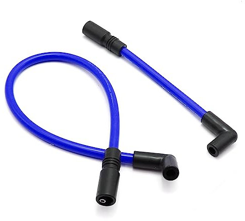 DYNA-409RD Zünddraht-Set, Ersatz für Harley Davidson Big Twin 99-19 FXD Dyna Softail (blau), 2 Stück