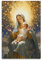 YBHF Poster Jungfrau Maria und Jesus, gesegnete Heilige Mutter, Maria und Jesuskind, Wandkunstdruck, Retro-ästhetische Raumdekoration, Gemälde, Leinwand, 20 x 30 cm, ungerahmt