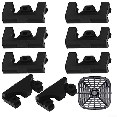 8pcs Air Fryer Rubber Bumpers, Silicone Air Fryer Spare Parts Air Fryer Tray Rubber Replacements Accessories, Rubber Tips for Air Fryer Pan