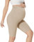 QGGQDD Kurze Umstandsleggings Damen Umstands Radlerhose Umstandshose Kurz Schwangerschaft Für Schwangere(Hautfarbe,X-Large)