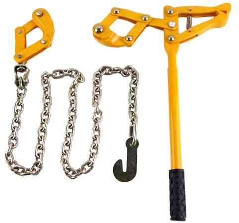 Fencing Wire Strainer Wire Strainers for Fencing Barb Wire Puller Fence Stretcher Tensioner Heavy Duty Barbed Wire Strainer with 1.2m Chain