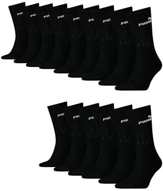 PUMA Sportsocken Tennissocken Crew Tennis Socken Unisex für Damen und Herren 15 Paar