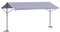 vidaXL Auvent autoportant Bleu et Blanc 500x300 cm Tissu et Acier, Store, auvent rétractable, auvent de Patio rétractable, auvent de Patio