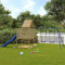Iiaky Spielturm Kinder Spielplatz FüR Garten Spielturm Outdoor Spielhaus ZubehöR Outdoor Spielplatz Kinder Outdoor Imprägniertes Kiefernholz 3155941