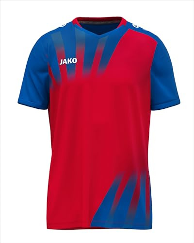 JAKO Unisex Kinder Trikot Vintage, Kurzarm, rot/royal, 152