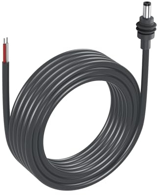 GINTOOYUN DC5521 Starlink Mini Power Pigtails Cable 16.4FT/5m Starlink Extension Cable Waterproof Barrel Jack for Starlink Mini(5m)