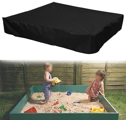 HpLive Bâche de protection pour bac à sable Oxford 420D - Étanche à la poussière - Avec cordon de serrage - Pour l'extérieur - 200 x 200 x 200 cm