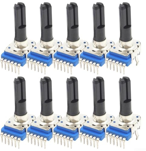 RK12 Potentiometer 10 Stück B10K B20K B50K B100K für zuverlässige Leistung in Audio-Einstellungen (B20K)