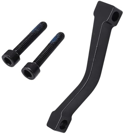 180mm Disc Brake Adapter - Converts 160mm to 180mm Rotor for Mountain Bike Front Fork, PM Post Mount Caliper Adapter (CNC Machined, Lightweight)