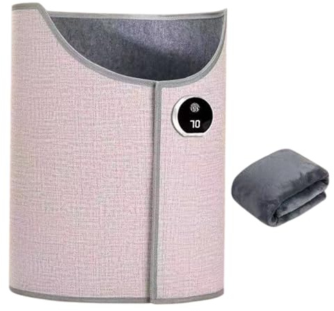 Fußheizung unter dem Schreibtisch – Persönliche elektrische Heizung für Beine und Knie, zusammenklappbarer Zylinder mit verstellbarem Thermostat, Inver-Heizgerät